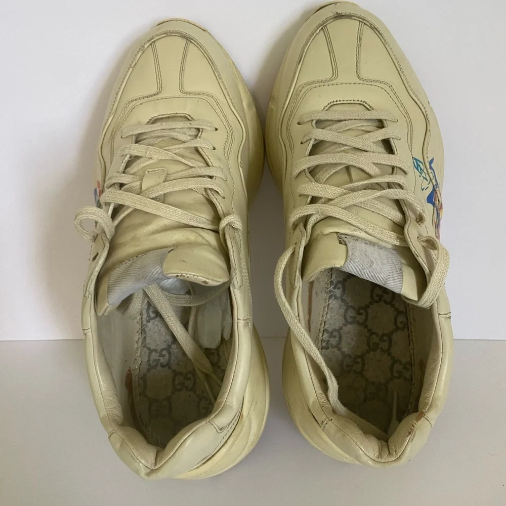 Gucci Rhyton "Hawaii" sneakers men shoes sz 8 us 9 - Picture 6 of 8